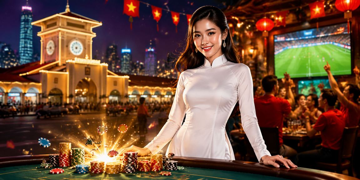 Người dùng TP.HCM trải nghiệm casino trực tuyến qua ứng dụng di động trong trang phục áo dài