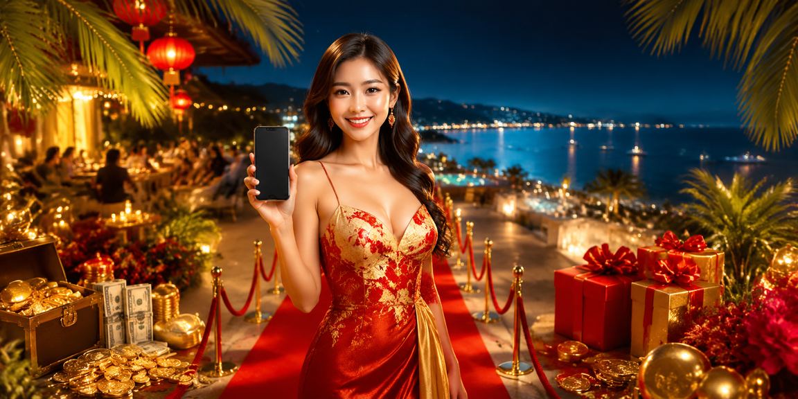 Người dùng tại Phú Quốc kiểm tra ưu đãi cashback trên điện thoại trong không khí lễ hội Tết
